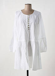 Robe courte blanc NID D'ABEILLE pour femme seconde vue