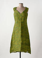 Robe mi-longue vert NID D'ABEILLE pour femme seconde vue