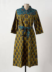 Robe mi-longue jaune LES PIPLETT'S pour femme seconde vue