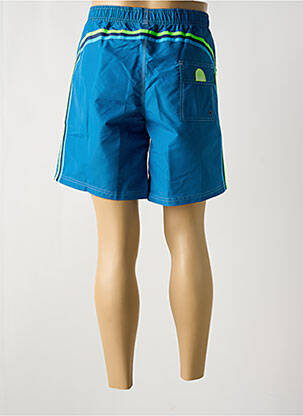 Short de bain effet matière satinée bleu SUNDEK homme