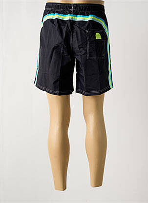 Short de bain effet matière satinée noir SUNDEK homme