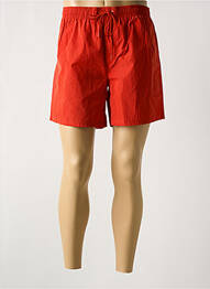 Short de bain effet matière satinée orange SUNDEK homme
