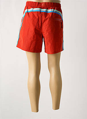 Short de bain effet matière satinée orange SUNDEK homme
