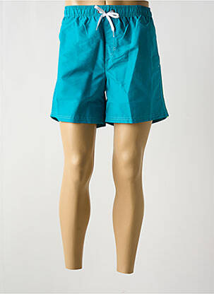 Short de bain effet matière satinée bleu clair SUNDEK homme