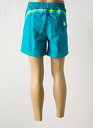 Short de bain effet matière satinée bleu clair SUNDEK homme