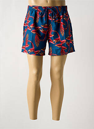 Short de bain imprimé fantaisie bleu SUNDEK homme