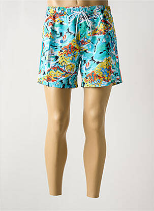 Short de bain imprimé tie and dye bleu SUNDEK homme