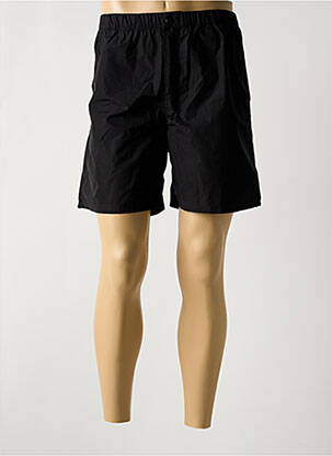 Short de bain effet matière satinée noir SUNDEK homme