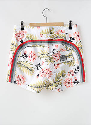 Short de bain imprimé tie and dye beige SUNDEK homme