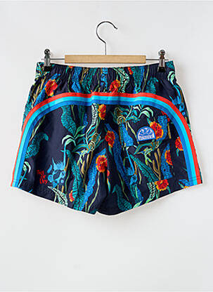 Short de bain imprimé tie and dye bleu SUNDEK homme
