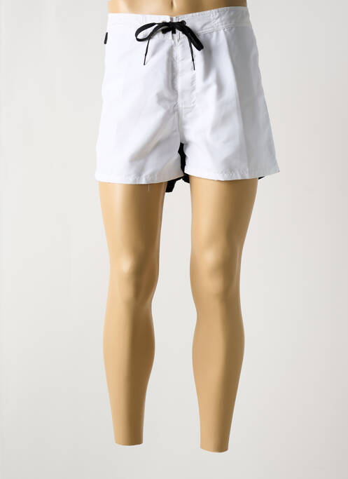 Short de bain blanc SUNDEK pour homme