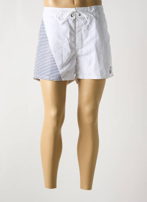 Short de bain blanc SUNDEK pour homme