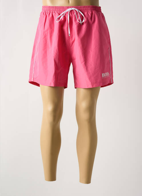 Short de bain rose HUGO BOSS pour homme