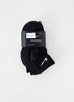 Chaussettes forme socquettes noir NIKE homme