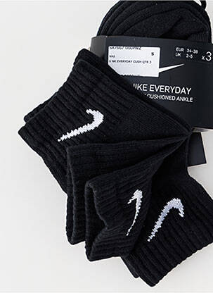 Chaussettes forme socquettes noir NIKE homme