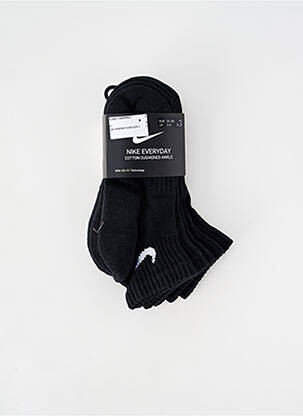 Chaussettes forme socquettes noir NIKE homme