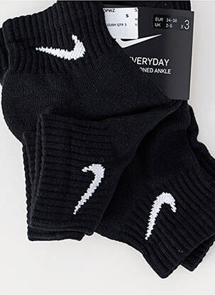 Chaussettes forme socquettes noir NIKE homme