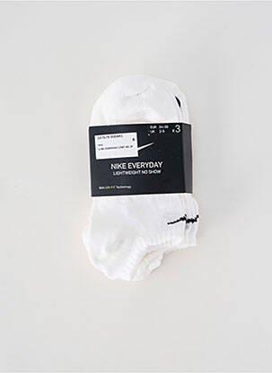 Chaussettes forme socquettes blanc NIKE femme