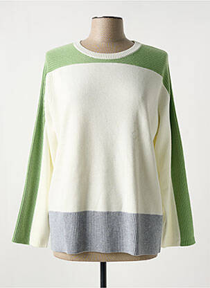 Pull coupe cintrée manches longues beige ESCORPION femme