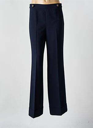 Pantalon droit stretch taille normale bleu TWINSET femme