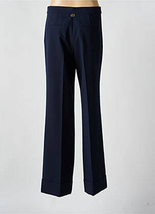 Pantalon droit stretch taille normale bleu TWINSET femme