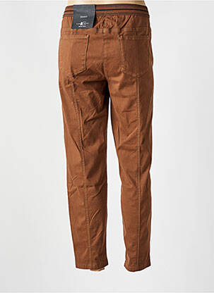 Pantalon slim taille élastique taille normale marron LUISA CERANO femme