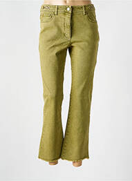 Pantalon flare stretch taille normale vert LUISA CERANO femme