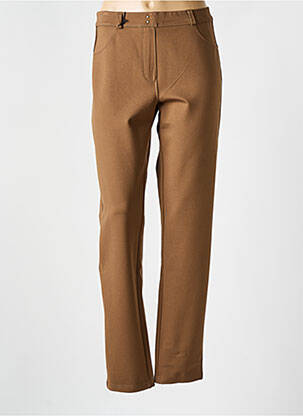 Jegging stretch taille normale marron EAST DRIVE femme