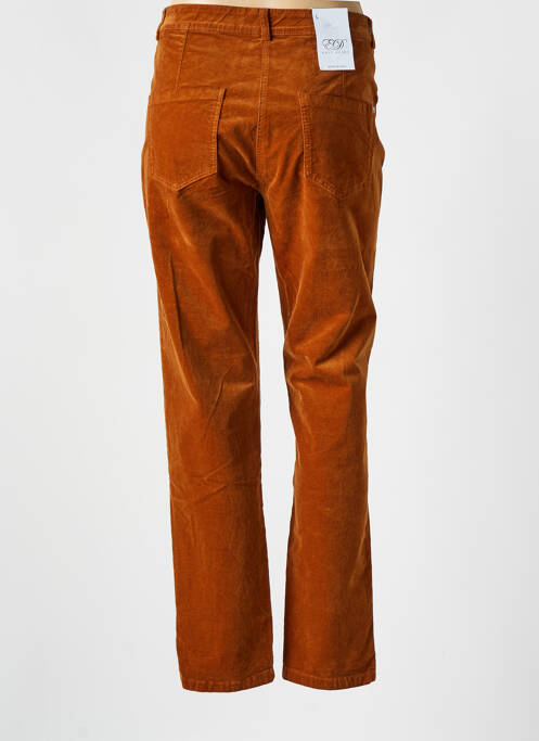 Pantalon droit stretch taille normale marron EAST DRIVE femme