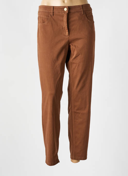 Pantalon slim marron LUISA CERANO pour femme
