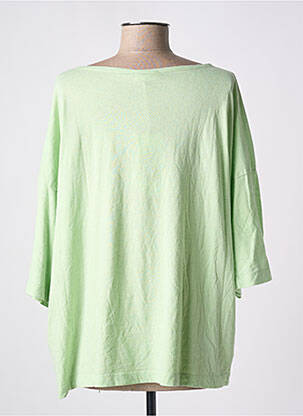 T-shirt col rond manches courtes vert AMERICAN VINTAGE femme