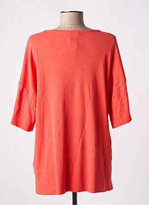 T-shirt col v manches courtes orange AMERICAN VINTAGE femme