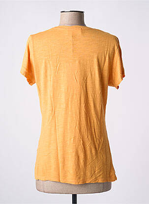 T-shirt stretch manches courtes orange AMERICAN VINTAGE femme