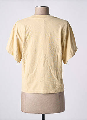 T-shirt coupe cintrée manches courtes beige AMERICAN VINTAGE femme