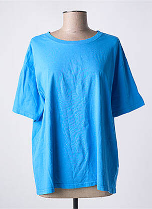 T-shirt coupe droite manches courtes bleu AMERICAN VINTAGE femme