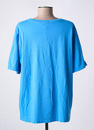 T-shirt coupe droite manches courtes bleu AMERICAN VINTAGE femme