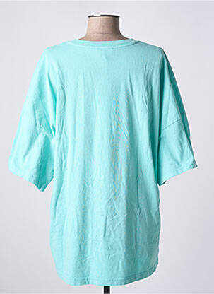 T-shirt col rond manches courtes bleu AMERICAN VINTAGE femme