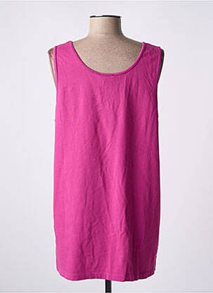 Débardeur tissage jersey sans manche rose AMERICAN VINTAGE femme