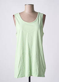 Débardeur tissage jersey sans manche vert AMERICAN VINTAGE femme