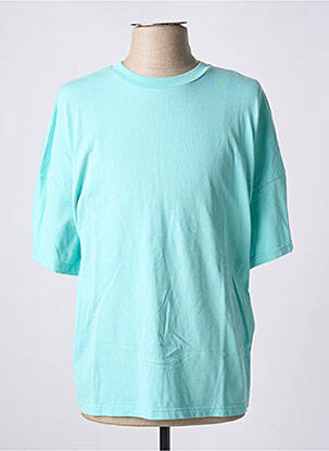 T-shirt col rond manches courtes bleu AMERICAN VINTAGE femme
