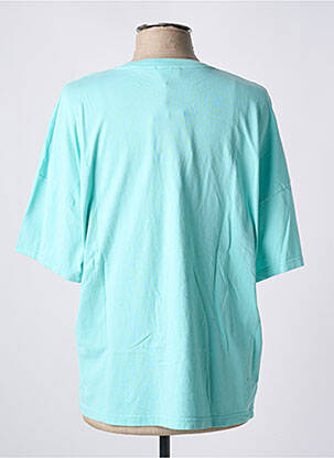 T-shirt col rond manches courtes bleu AMERICAN VINTAGE femme