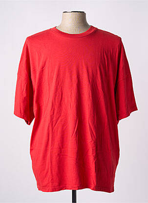 T-shirt coupe droite manches courtes rouge AMERICAN VINTAGE femme