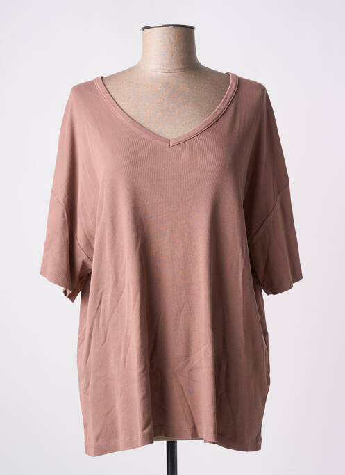 T-shirt marron AMERICAN VINTAGE pour femme