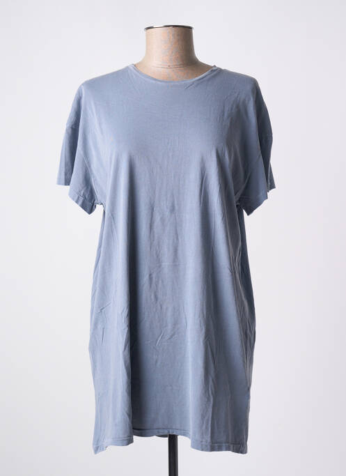 Tunique manches courtes bleu AMERICAN VINTAGE pour femme