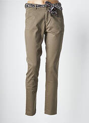 Pantalon chino vert LE TEMPS DES CERISES pour femme seconde vue