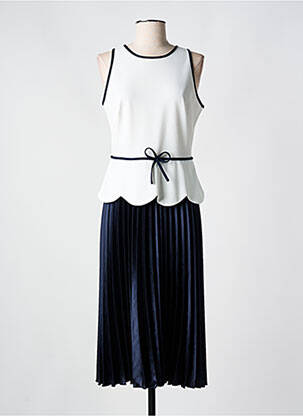 Robe mi-longue sans manche sans manche bleu RINASCIMENTO femme