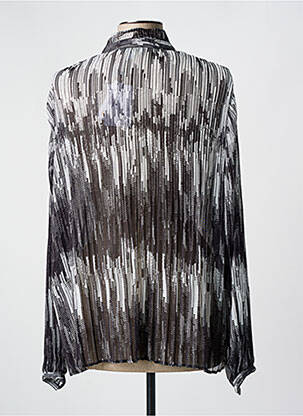 Blouse légère et transparente manches longues gris TINTA STYLE femme