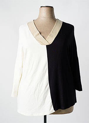 T-shirt manches 3/4 manches 3/4 beige KITANA femme