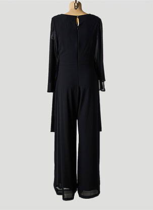 Combi-pantalon fermeture zippée au dos manches 3/4 noir RINASCIMENTO femme