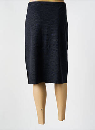 Jupe mi-longue coupe droite noir CHRISTINE LAURE femme